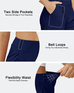 EverGoing High-Waist Belted Pleated Casual Dressy Shorts - G4Free