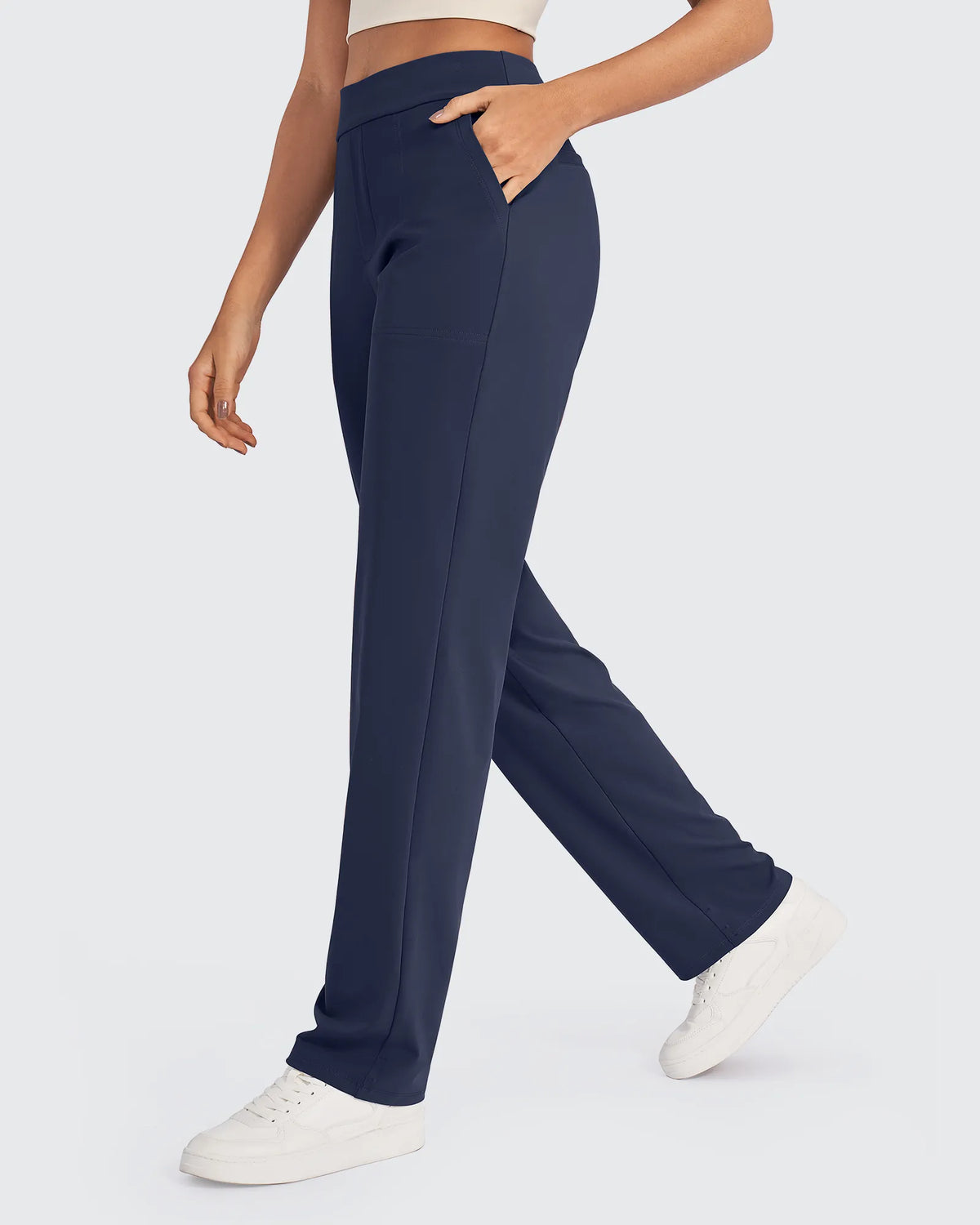 ShiftReady High-Waist Straight Dress Pants - G4Free