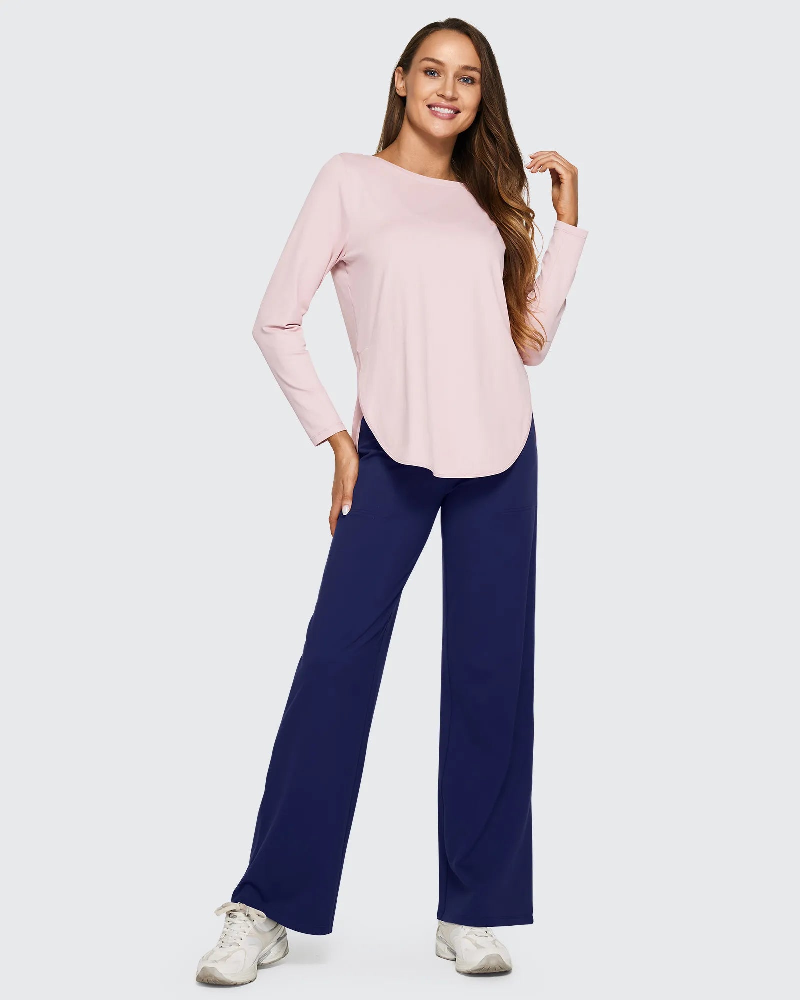 EverGoing Loose High-Waist Business Casual Pants 33'' - G4Free