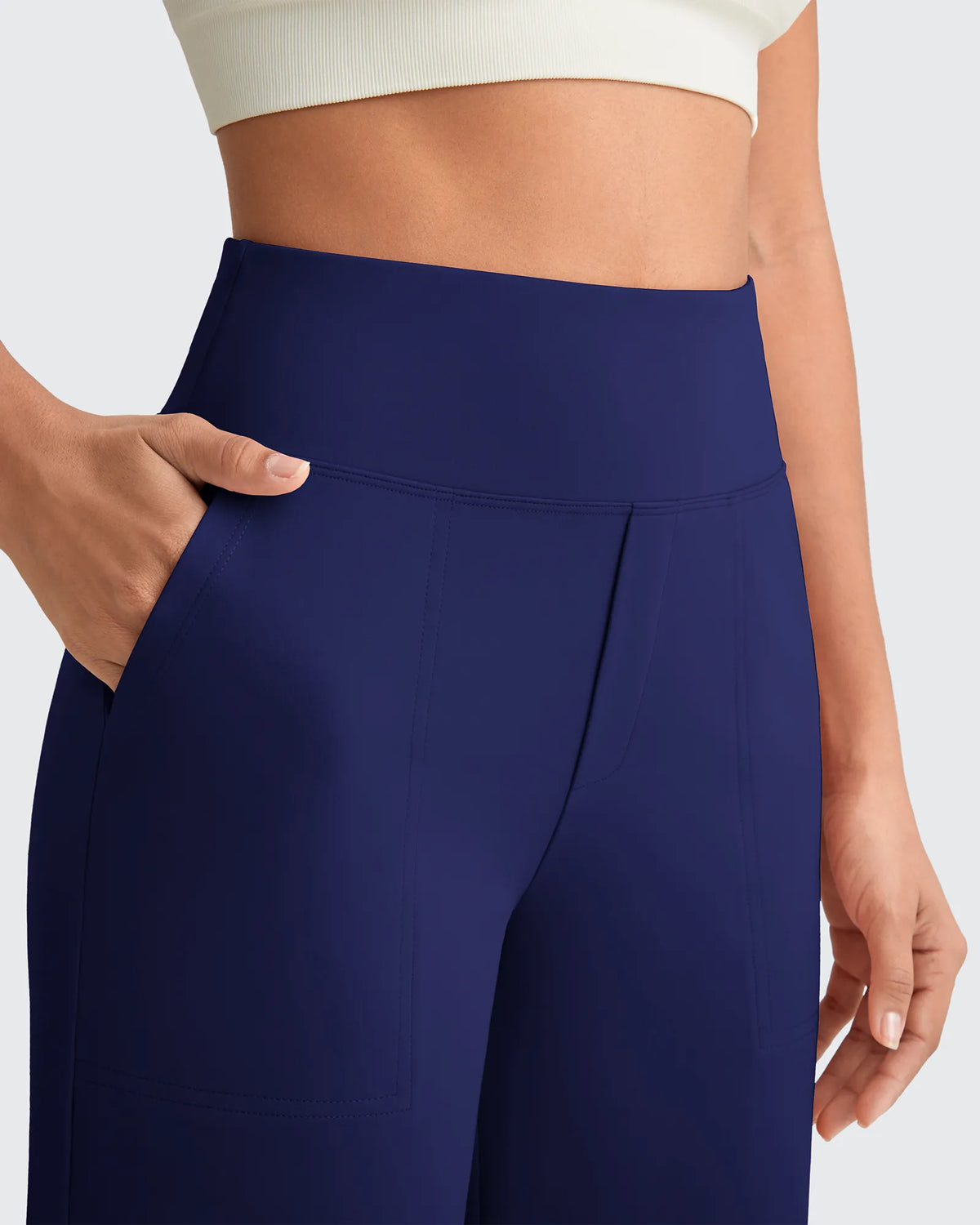 EverGoing High Waist Stretch Dressy Cropped Pants Regular - G4Free