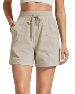 G4Free 4" High Waisted Casual Shorts with Pockets