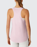 Racerback Hip Length Scoop Neck Muscle Tank Tops