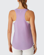 Racerback Hip Length Scoop Neck Muscle Tank Tops