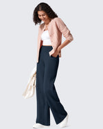 EverGoing Fleece Lined High-Waist Wide Leg Thermal Trousers - G4Free