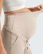 EverGoing Pockets Drawstring Over The Belly Pregnancy Shorts