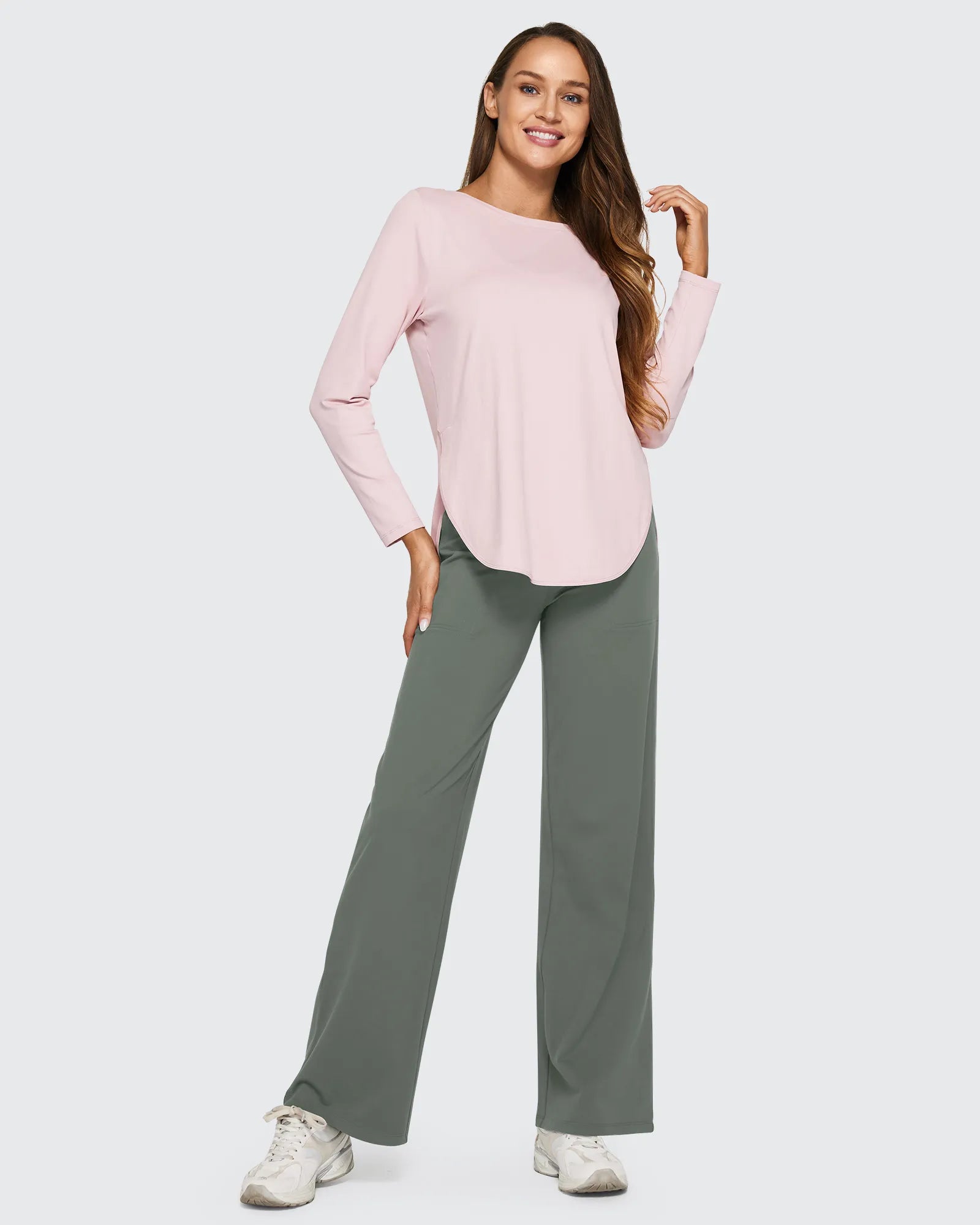 EverGoing Loose High-Waist Business Casual Pants 33'' - G4Free