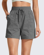G4Free 4" High Waisted Casual Shorts with Pockets