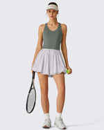 G4Free BareFeel Racerback Tank Top with Removable Padded Bra