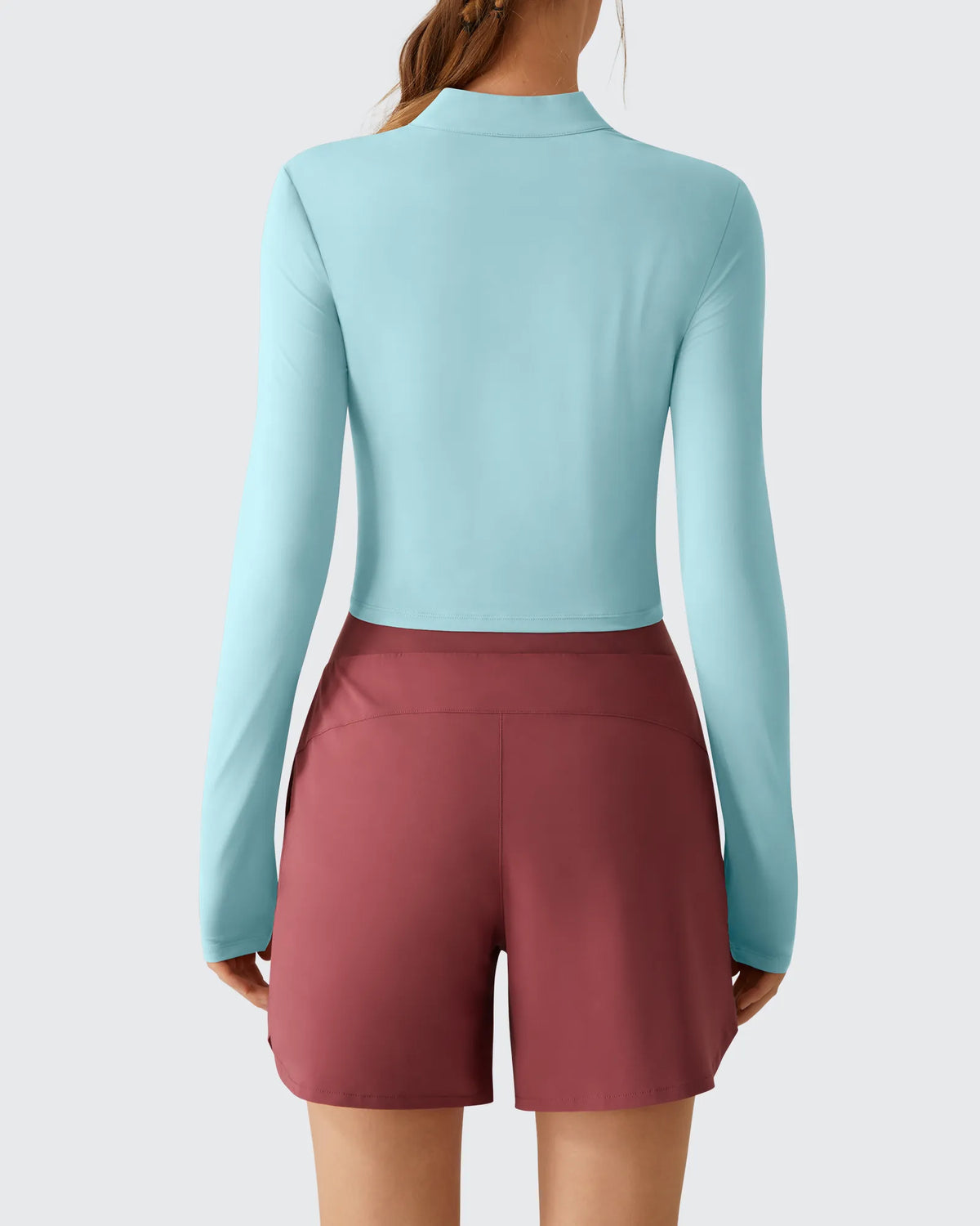 Lightbreeze UPF 50+ Sun Thumbholes Quater Zip Shirts
