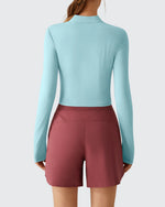 Lightbreeze UPF 50+ Sun Thumbholes Quater Zip Shirts