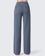 EverGoing Fleece Lined High-Waisted Dressy Pants - G4Free