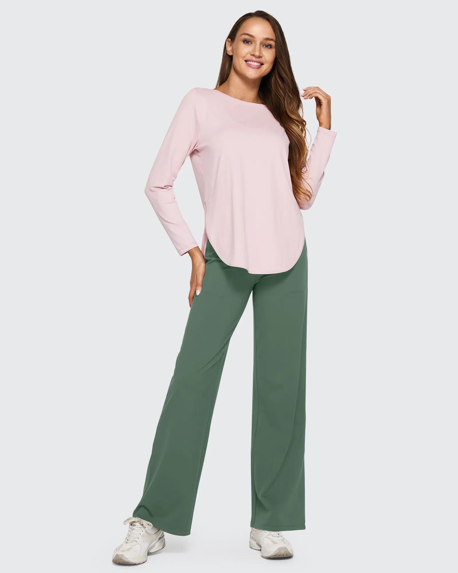 EverGoing Loose High-Waist Business Casual Pants 33'' - G4Free