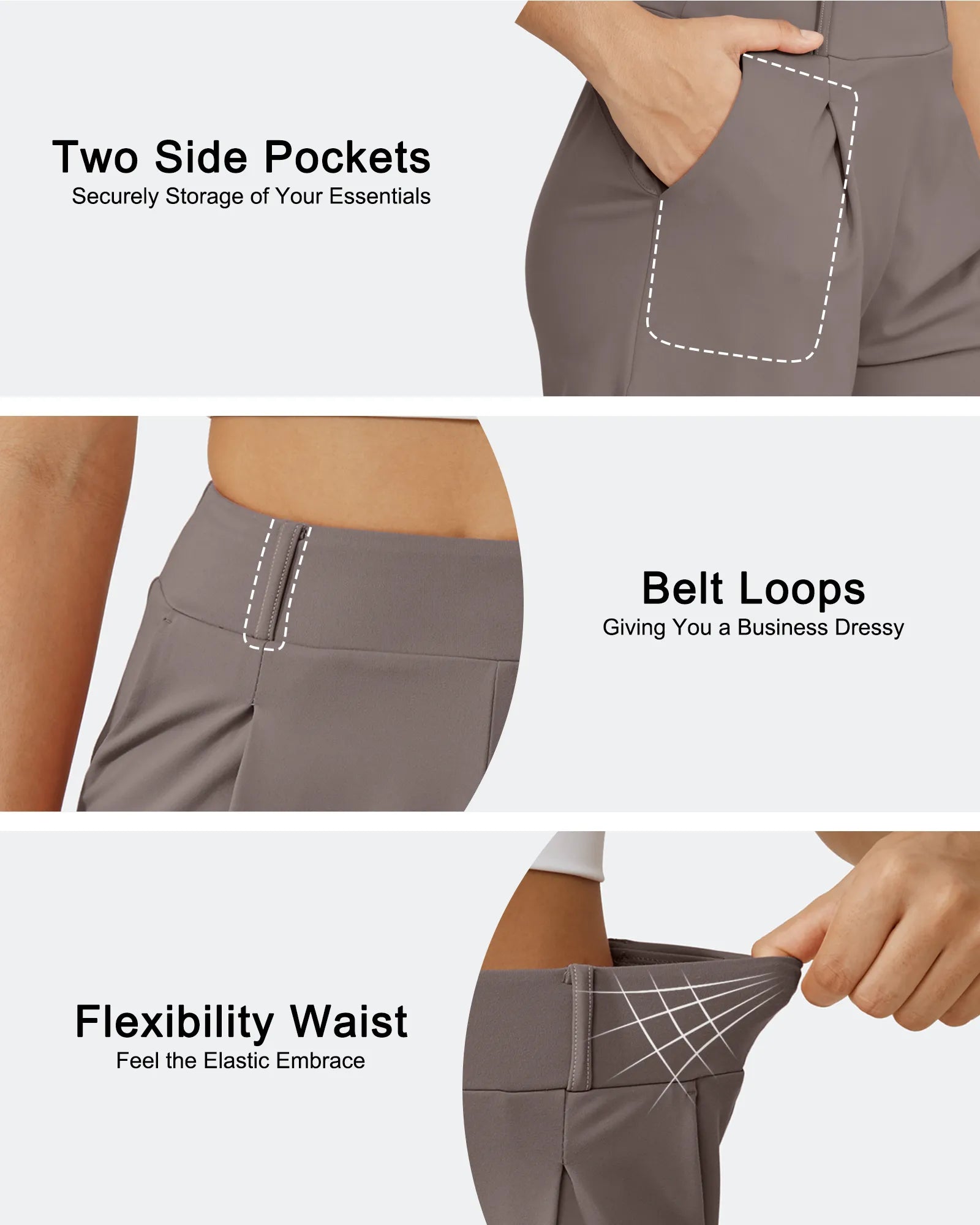 EverGoing High-Waist Belted Pleated Casual Dressy Shorts - G4Free