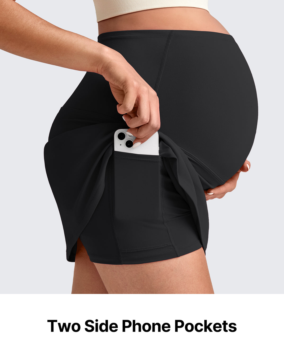 BareFeel Inner Shorts Maternity Workout Skirt - G4Free