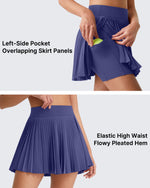 G4Free Chillwhisp 14" Pleated Tennis Skirt with Inner Shorts Pocket