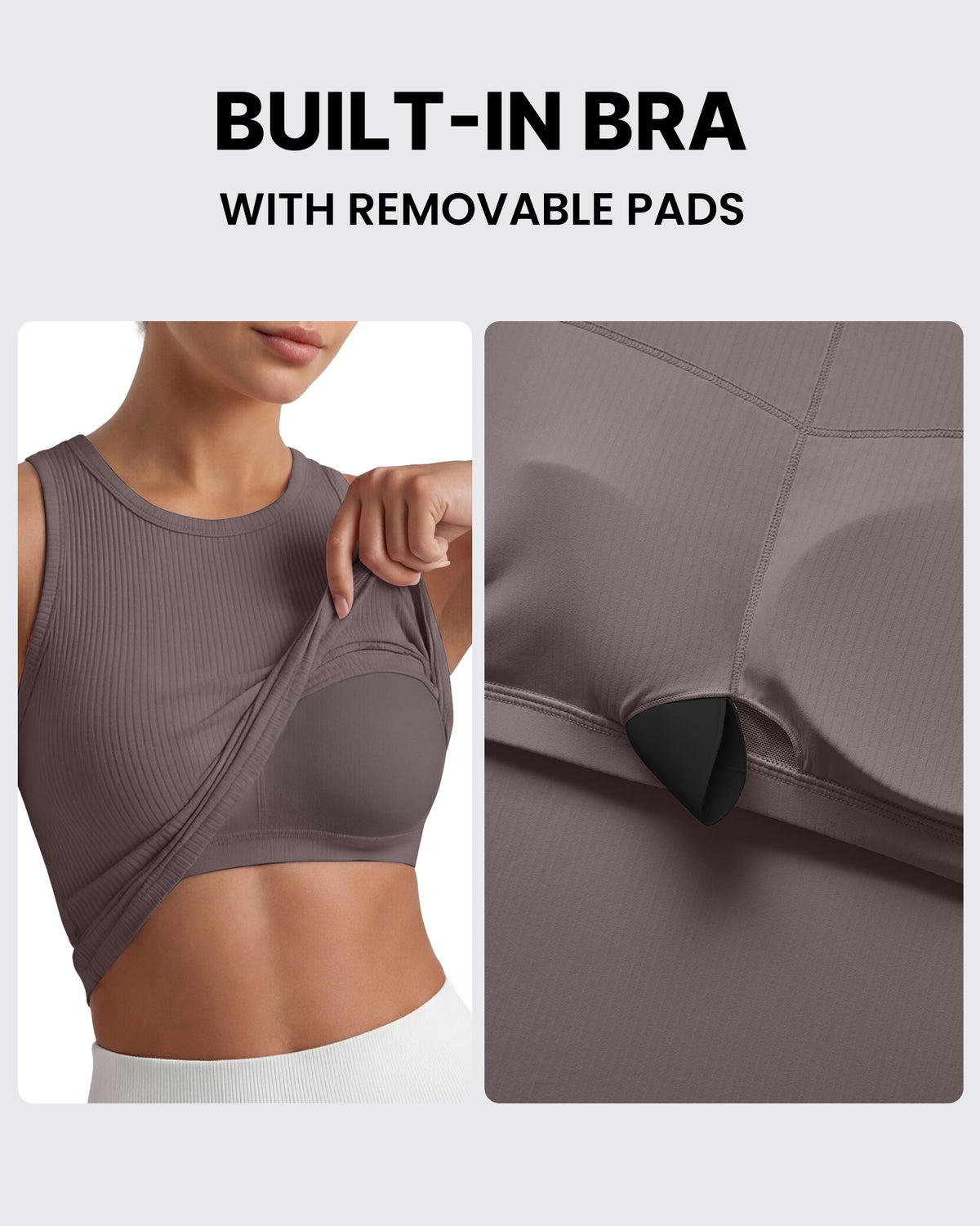 G4Free Slim Fit Racerback Ribbed Tank