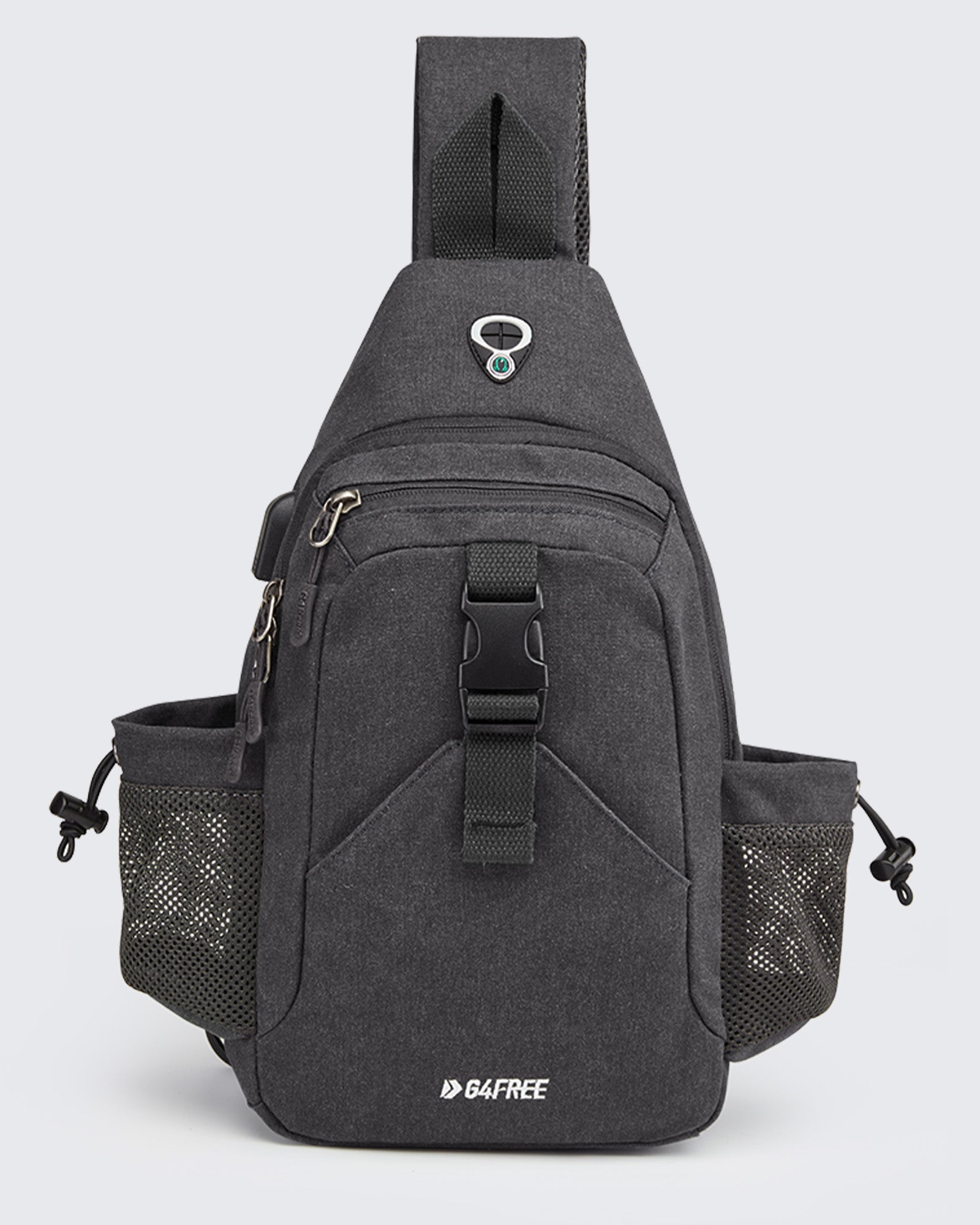 G4Free Bolso bandolera de lona antirrobo con puerto USB