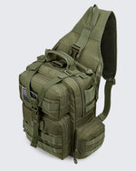 Men's Tactical EDC Sling Backpack with Pistol Holster