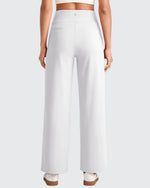 EverGoing High Waist Stretch Dressy Cropped Pants Petite - G4Free