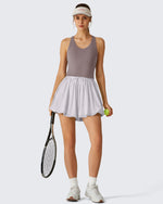 G4Free BareFeel Racerback Tank Top with Removable Padded Bra