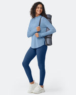 Quick Dry High Neck Sun Half Zip Workout Tops - G4Free