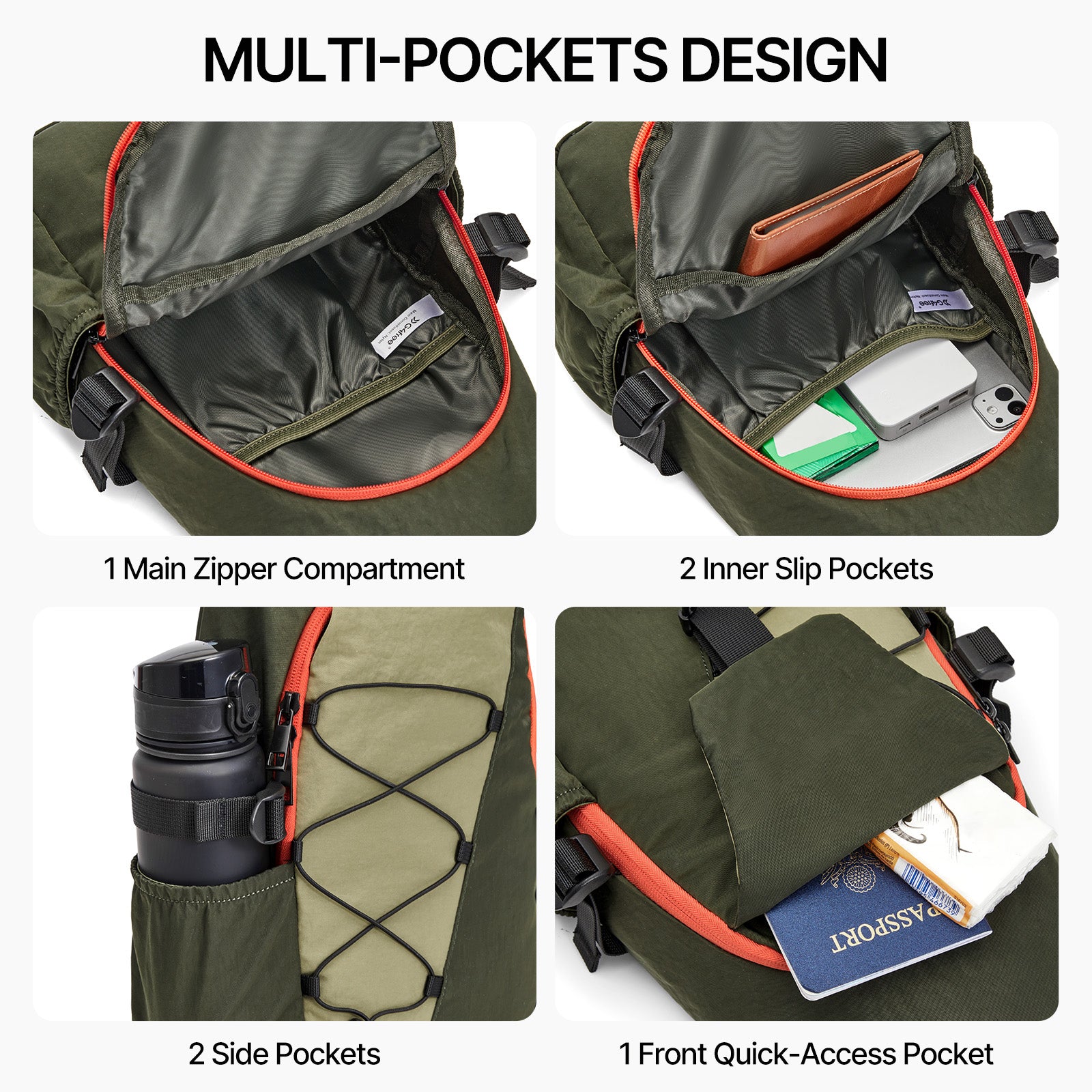 G4Free RFID Sling Bag – Small Crossbody Hiking Bag