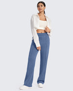 Smoofit Loose High-Rise Elastic Dressy Pants Tall - G4Free