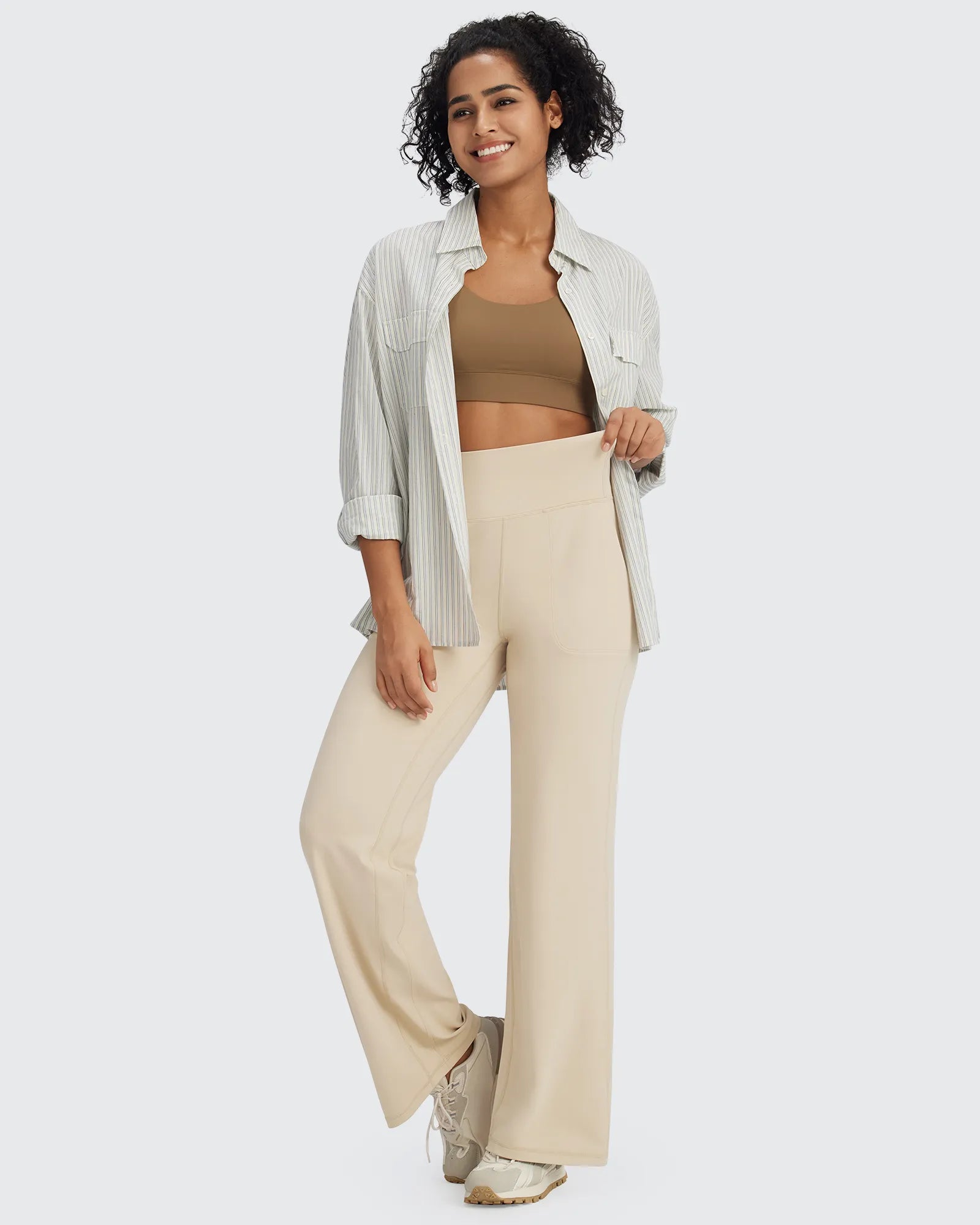 BareFeel Seamless High-Waist Dressy Pants Petite - G4Free
