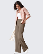 EverGoing Fleece Lined High-Waist Wide Leg Thermal Trousers - G4Free