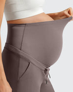 EverGoing Pockets Drawstring Over The Belly Pregnancy Shorts