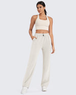 Smoofit Mid-Waist Wide Leg Sweatpants Petite - G4Free