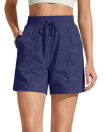 G4Free 4" High Waisted Casual Shorts with Pockets