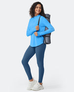 Quick Dry High Neck Sun Half Zip Workout Tops - G4Free