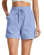 G4Free 4" High Waisted Casual Shorts with Pockets