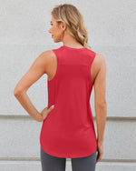Quick Dry Scoop Neck Sleeveless Tops - G4Free