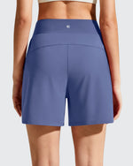 Chillwhisp Built-in Brief Liner High Waist Athletic Shorts