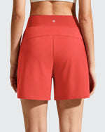 Chillwhisp Built-in Brief Liner High Waist Athletic Shorts