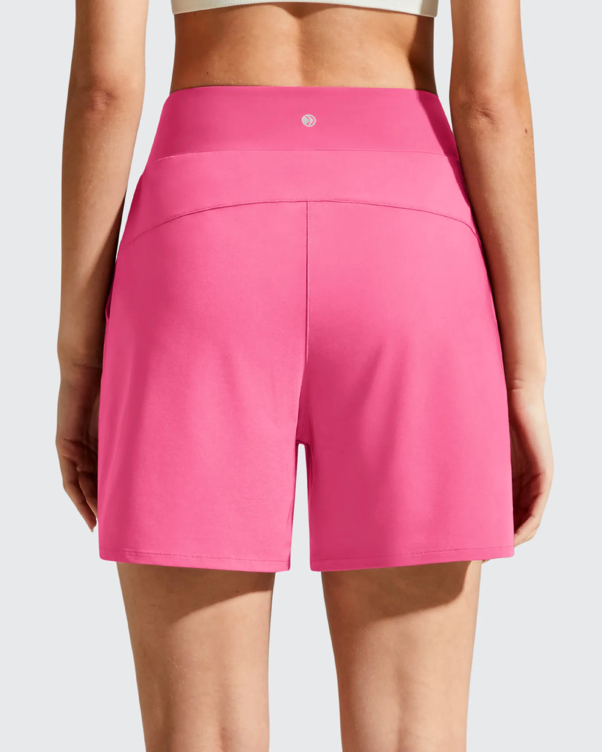 Chillwhisp Built-in Brief Liner High Waist Athletic Shorts