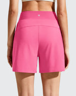 Chillwhisp Built-in Brief Liner High Waist Athletic Shorts