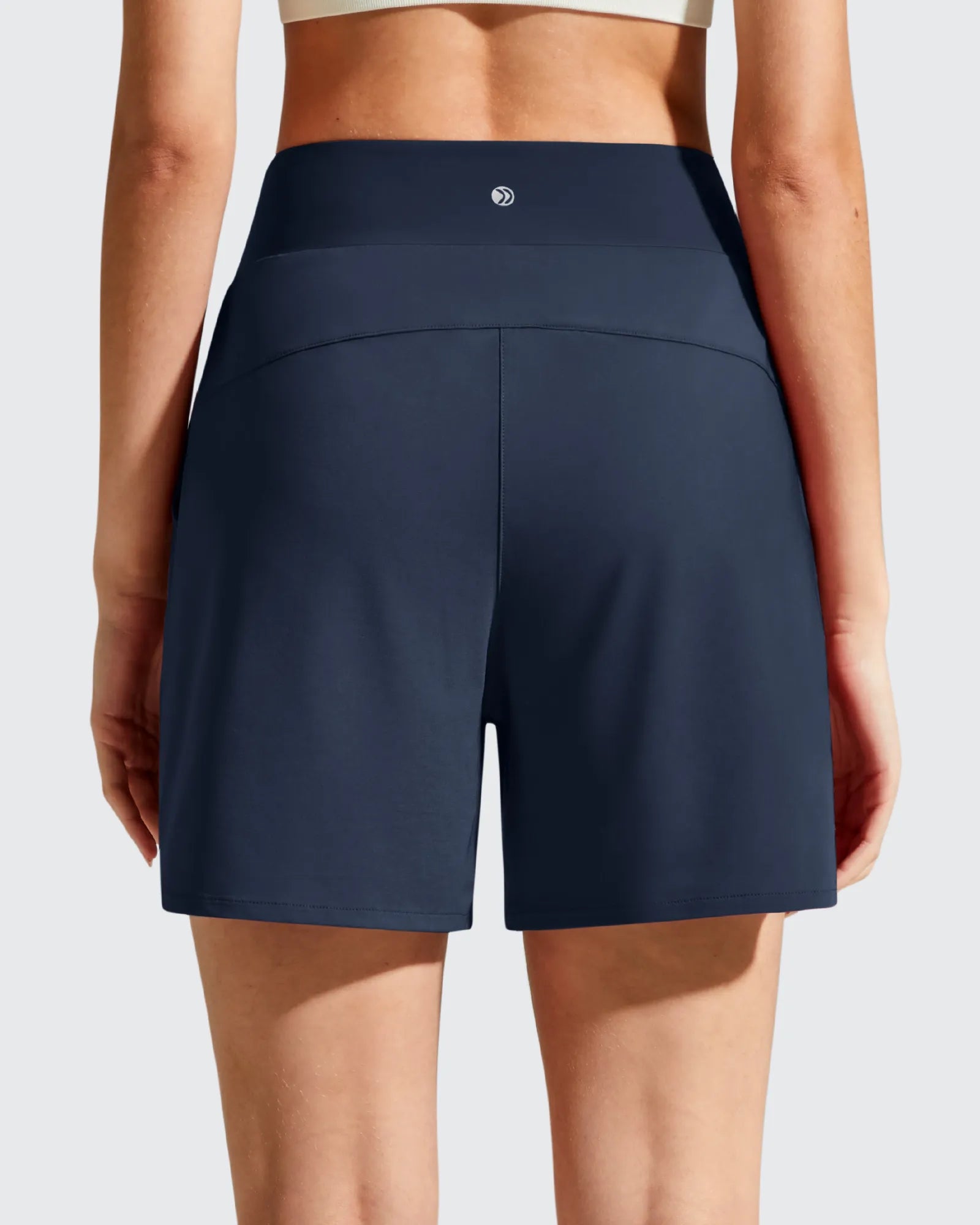 Chillwhisp Built-in Brief Liner High Waist Athletic Shorts