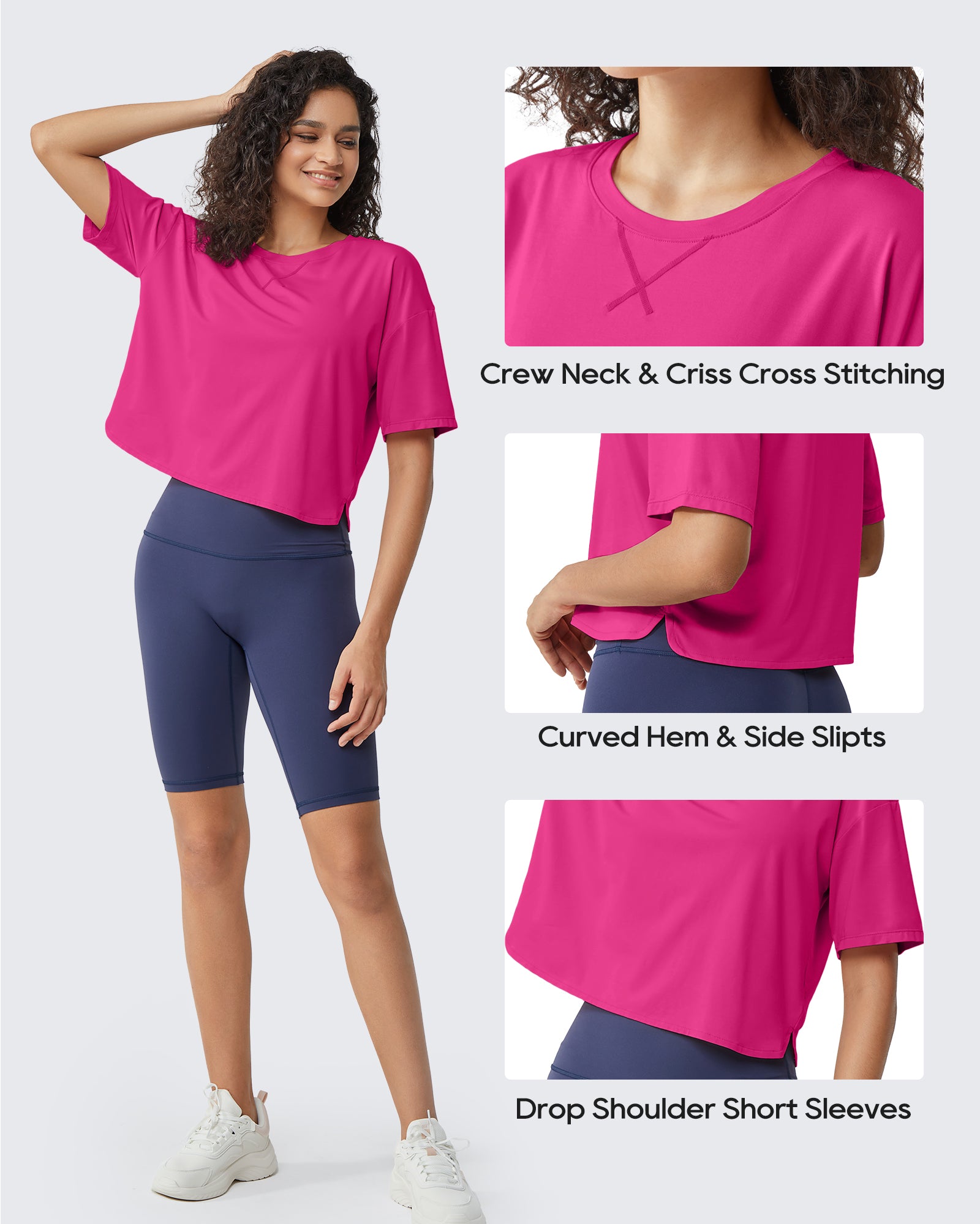 G4Free UPF 50+ Quick Dry Boxy Crop Tee