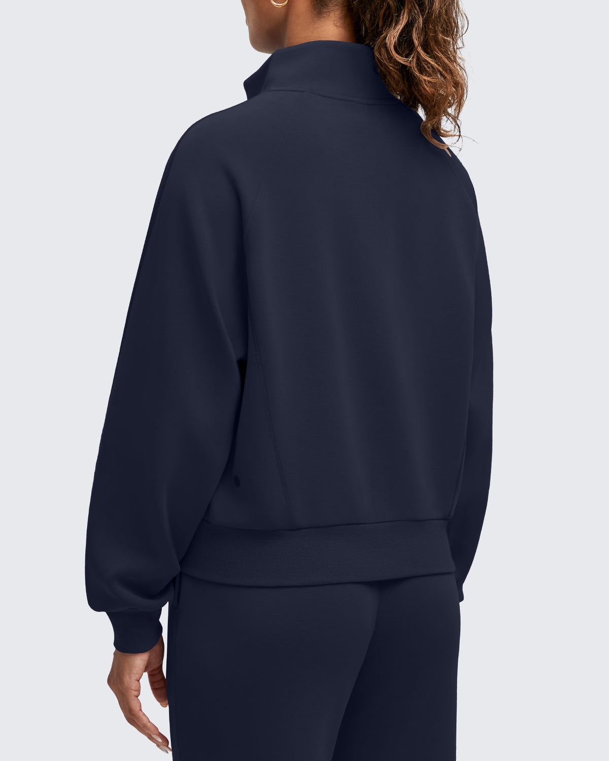 Smoofit Mock Neck Zip Up Pockets Jackets