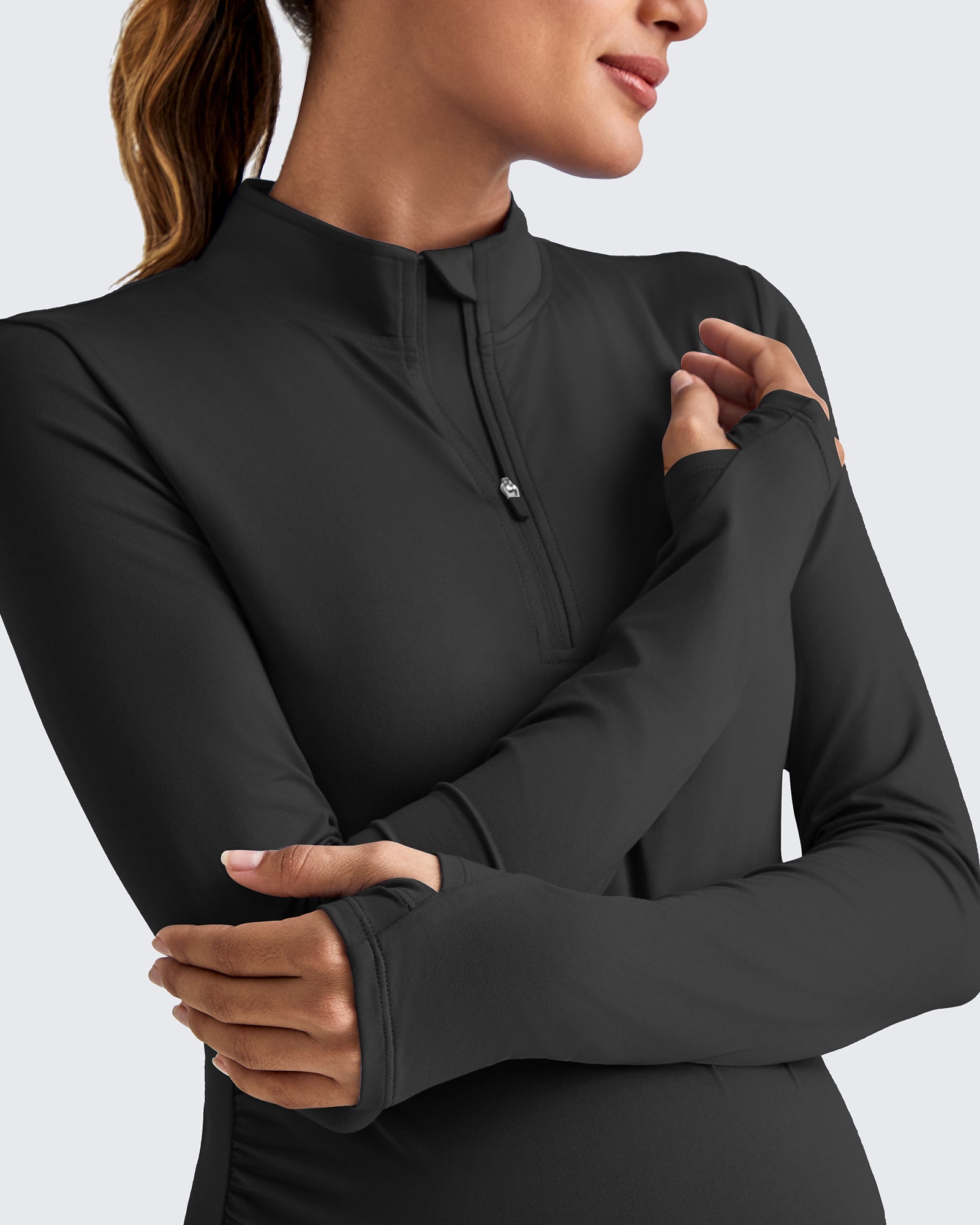 UPF 50+ Half Zip Sun Maternity Shirts - G4Free