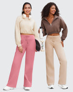 EverGoing Business Casual High-Waist Wide Leg Pants Tall - G4Free