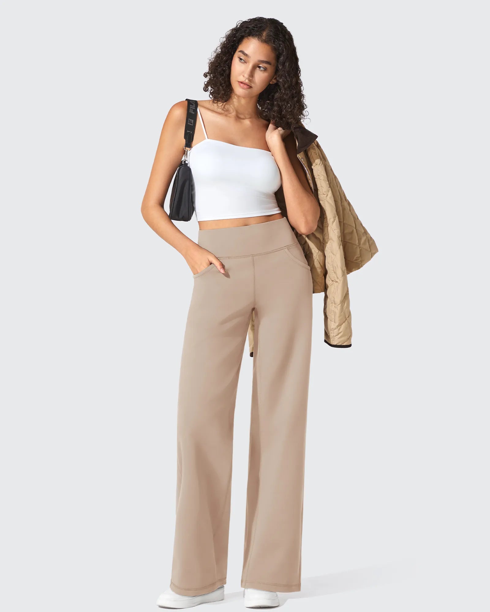 BareFeel Seamless High-Waist Dressy Pants Petite - G4Free