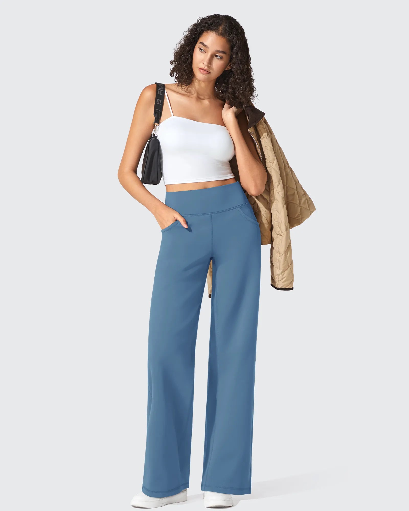 BareFeel Seamless High-Waist Dressy Pants Petite - G4Free