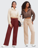 EverGoing Business Casual High-Waist Wide Leg Pants Tall - G4Free