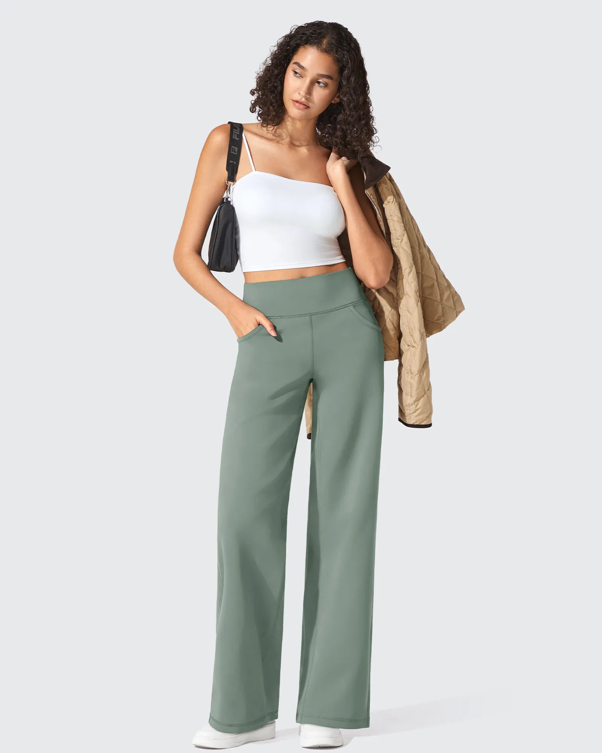 BareFeel Seamless High-Waist Dressy Pants Petite - G4Free