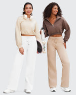EverGoing Business Casual High-Waist Wide Leg Pants Tall - G4Free