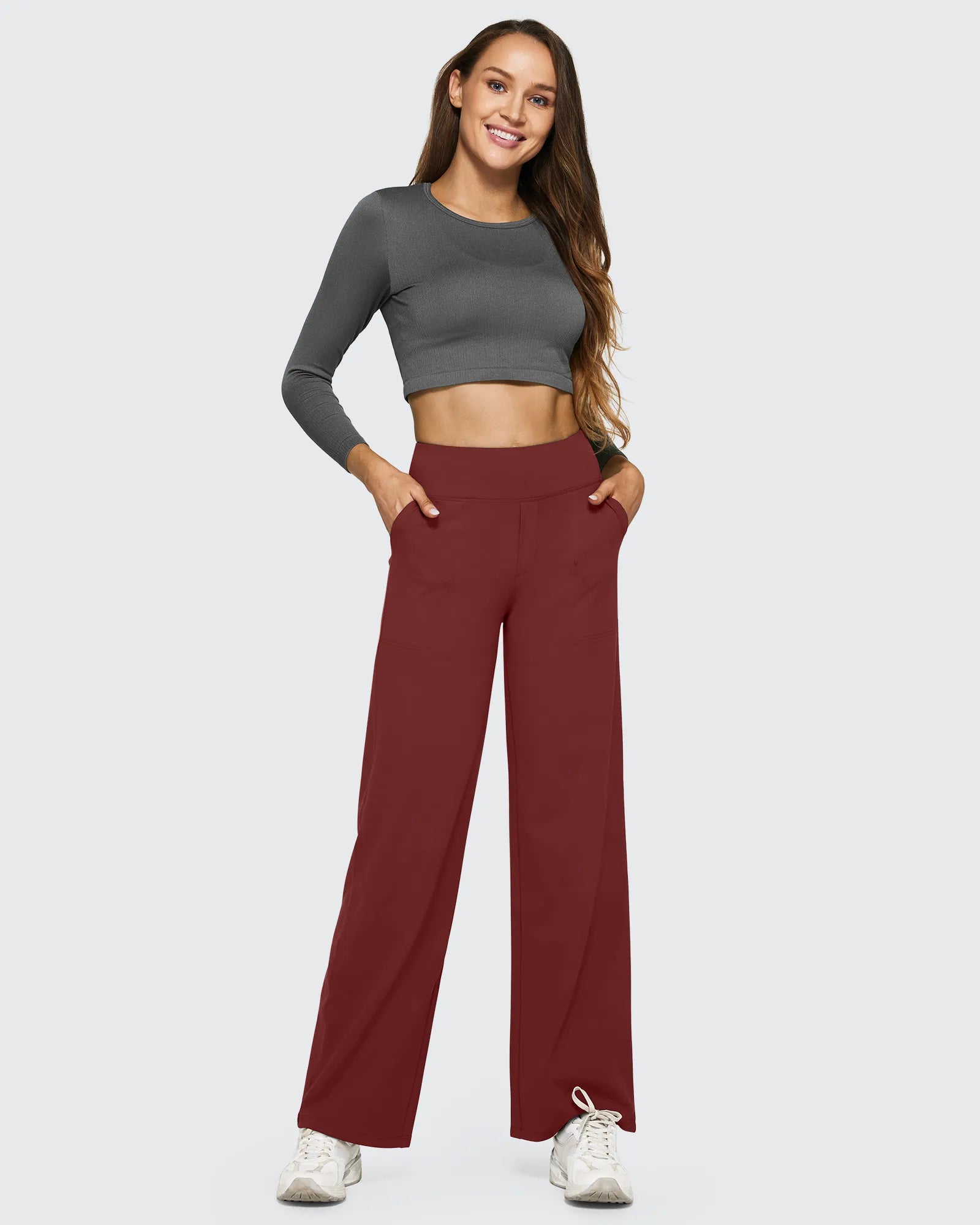 EverGoing Loose High-Waist Business Casual Pants 29'' - G4Free